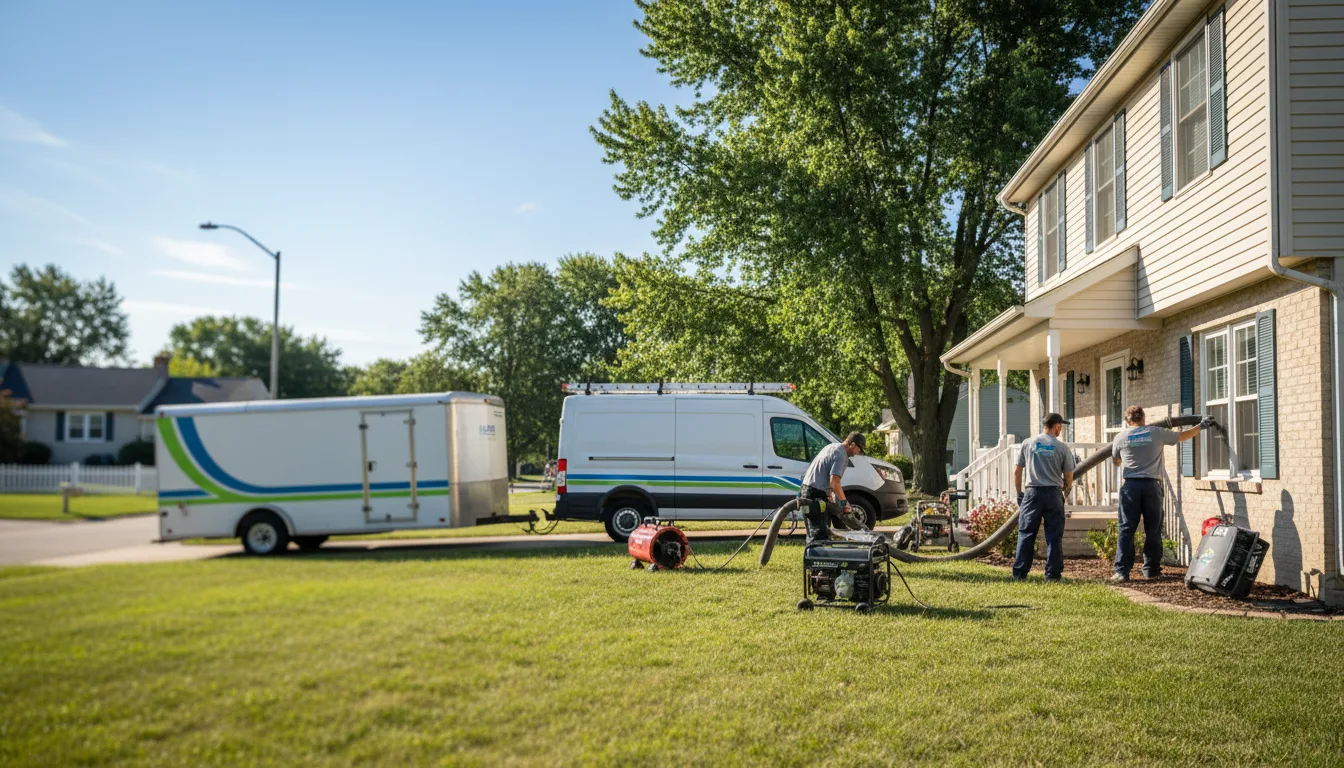 Flooded Basement Restoration And Cleanup With Repair in Londonderry, OH near me